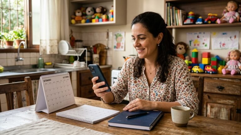 Pessoa conferindo o calendário de pagamento do Bolsa Família no celular